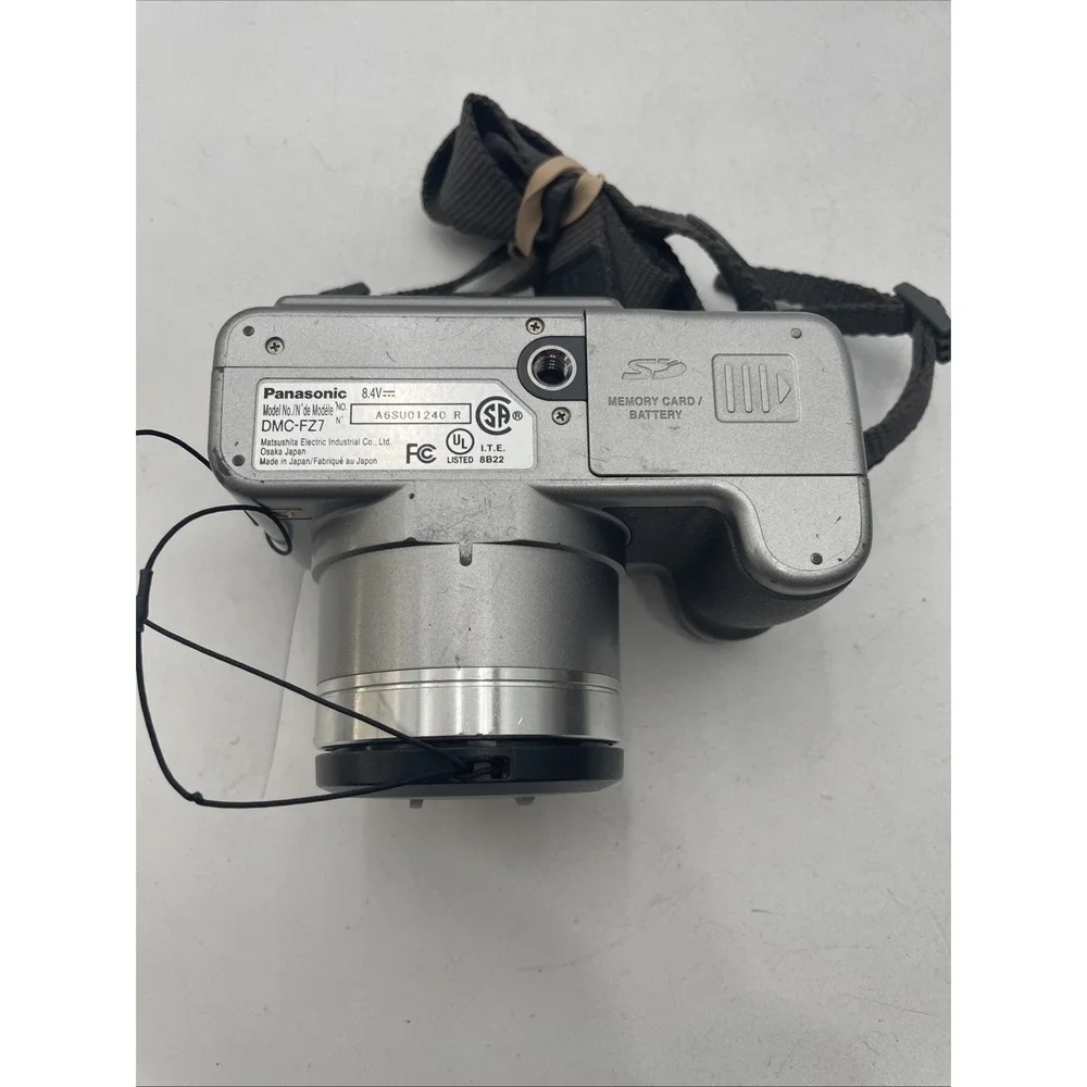 Panasonic LUMIX DMC-FZ7 6MP Digital Camera 12X Zoom+Battery+SD Card+Case-TESTED